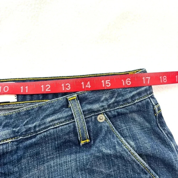 Paper Denim & Cloth Med Wash Boyfriend Style Straight Leg Lowrise Jeans Size 36 - Picture 12 of 15